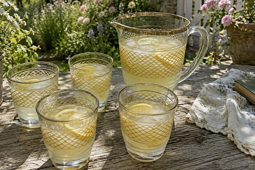 Vintage lemonade set - , fish