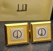 Dunhill Cufflinks Gold Tone