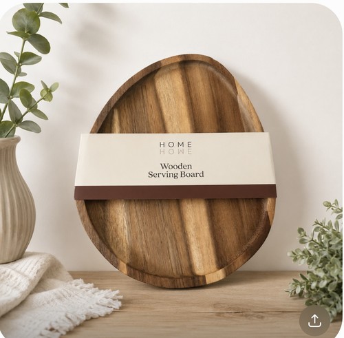 Oval acacia wooden - oval,