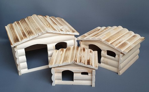 Natural wood house - natural, for