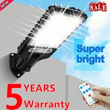 6000W LED Solar Street Light Motion Sensor Security Outdoor Garden Flood Lamp