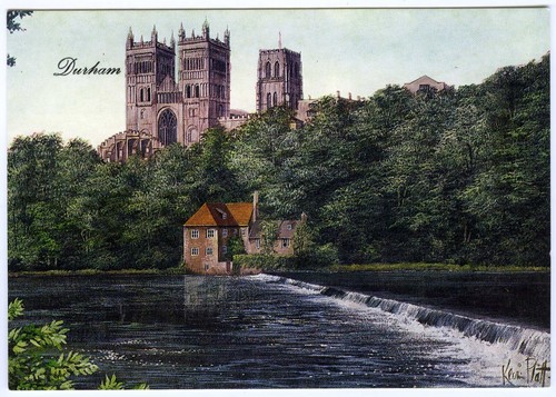 1980s art postcard durham - 1980s,