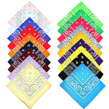 XL Extra Large Paisley Bandana bandana head scarf Cotton paisley pattern neck