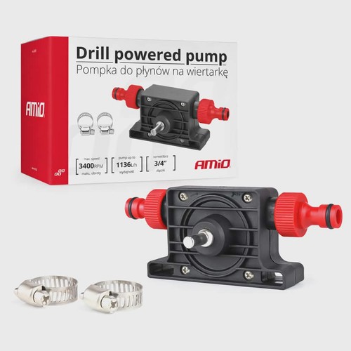 Drill powered water pump - drill,