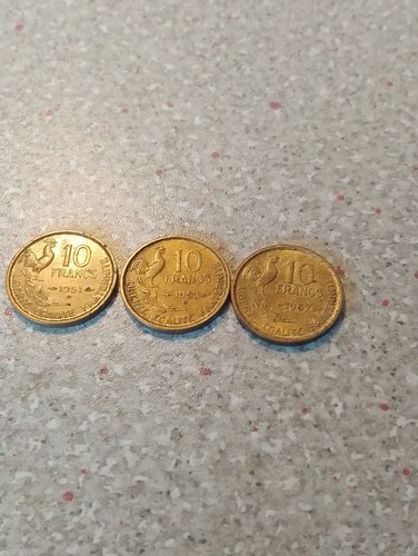1950s french francs - 1950s, 10