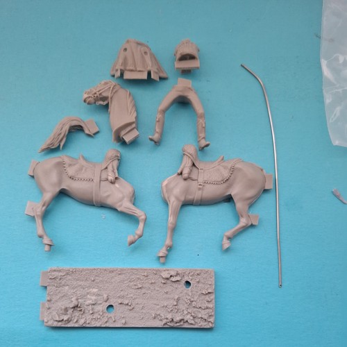 54mm mounted french hussar - 54mm,