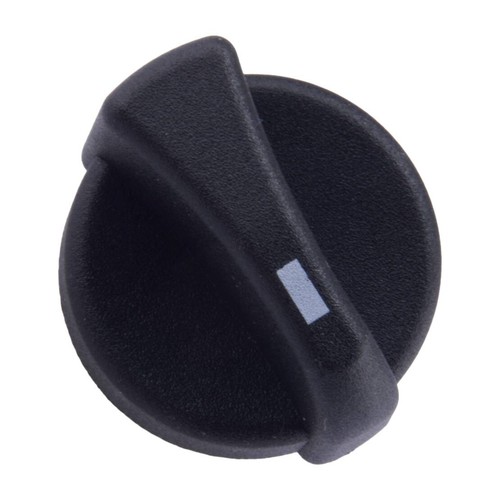 Black heater control knob - black,