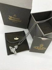 Vivienne Westwood Silver Bas Relief Necklace with box