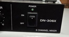 DENON DN-306X MIXER 6x switched mic/line in, 48V phantom, mic 1 priority, 2x...