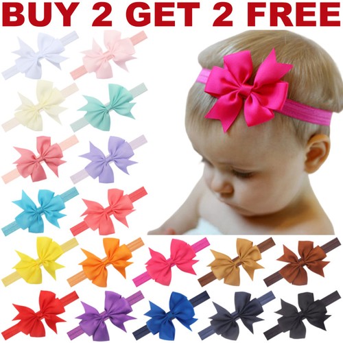 Newborn baby headbands elastic - headbands,