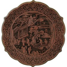 Chinese Cinnabar Lacquer Plate