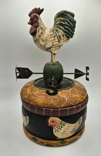 Folk art carved - wooden, rooster