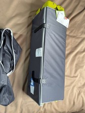 Cuggl Baby Travel Cot Portable Foldable Grey Green