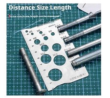 Screw Thread Pitch Gauge Ruler Bolt Size Gauge for Measuring Bolt Nut Sizes