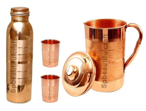 Pure copper water pitcher - copper,
