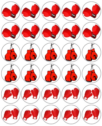 Boxing gloves cupcake - boxing,