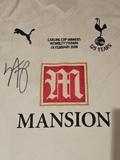 Ledley King Signed Carling Cup Winners Tottenham Spurs Football Shirt (2007/08)