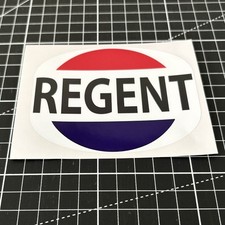 Regent White Vinyl Sticker