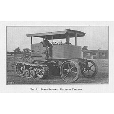 Super Sentinel Roadless Tractor Vintage Engineering Print 1925