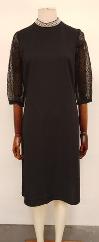 Vintage crimplene black s - vintage,