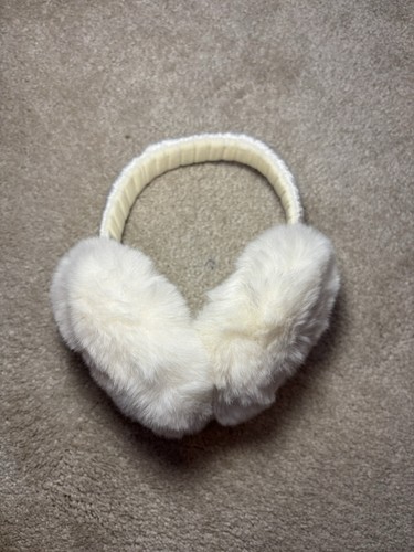 White fluffy ear muffs brand - fluffy,