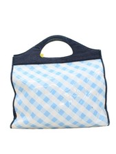 Ollie & Nic Women's Bag Blue Checkered 100% Other Tote