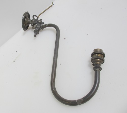 Victorian brass gas wall - brass, light