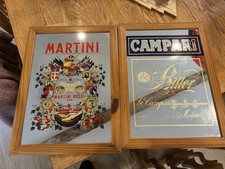 Vintage Pub Mirrors (Martini & Campari)
