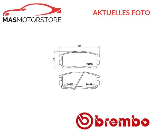 Set brake pads - , rear