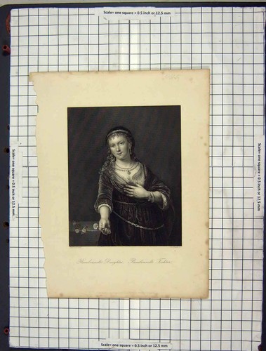 Original old antique print - antique,