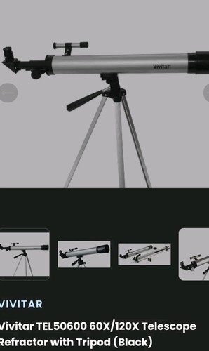 Vivitar refractor telescope - refractor,