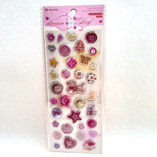 Cute Epoxy Button Stickers