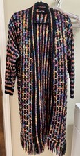 BOHO Long, open-front Crochet