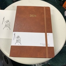 Wykeham's Executive 2024 Daily ExecutiveJournal Planner – Brown, 8.5"x5.5"  NISB