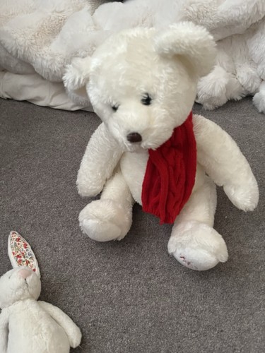 Hamleys white plush cuddly - hamleys,