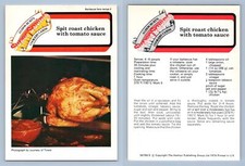Spit Roast Chicken #3 BBQ - Alison Burts Super Saving Cookery Recipe Card