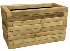Wooden Garden Planter Fully