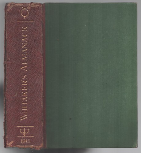 Whitaker almanack for 1915 - for,