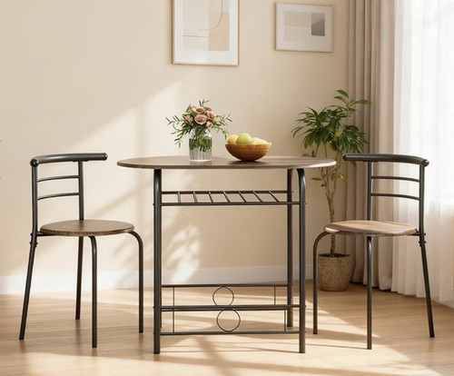 Space saving 3pc oval dining - space,