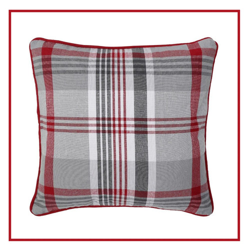 Luxury tartan check cushion - check,