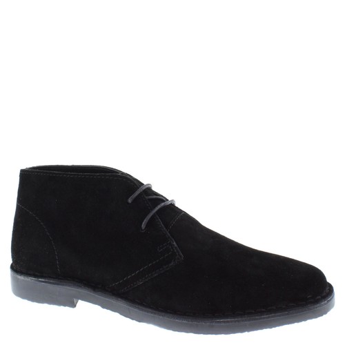 Suede mens desert boots - suede, red