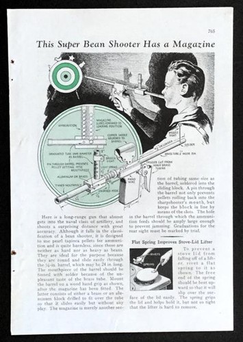 Bean pea shooter magazine - shooter, w/magazine