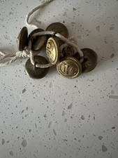 ROYAL NAVY BRITSH TUNIC BUTTONS FOR LIEUTENANTS GILT VINTAGE