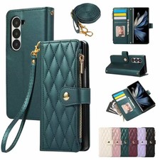 Zip Wallet Case Leather Flip Stand Phone Cover For iPhone 15 14 13 12 16 Pro Max
