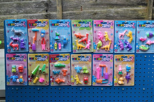 Color gomiz novelty erasers - color,