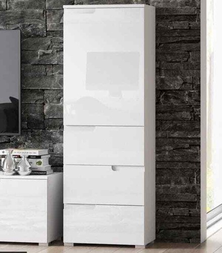 Cellini white high gloss slim - white,