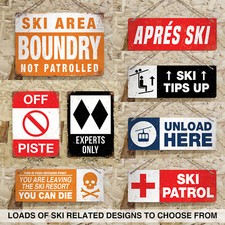 SKI Lodge Metal Signs Man Cave