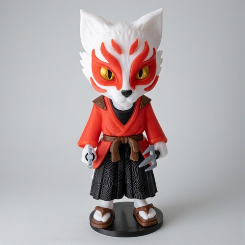 Kitsune chibi figurine 20cm - figurine,