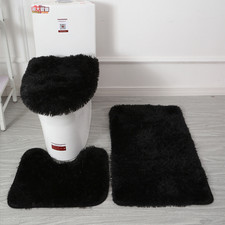 3 Piece Solid-Color Bath Mat