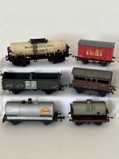 00 Gauge Mixed Job Lot of Mixed Wagons x 6 - Spare Or Repair for Restoration